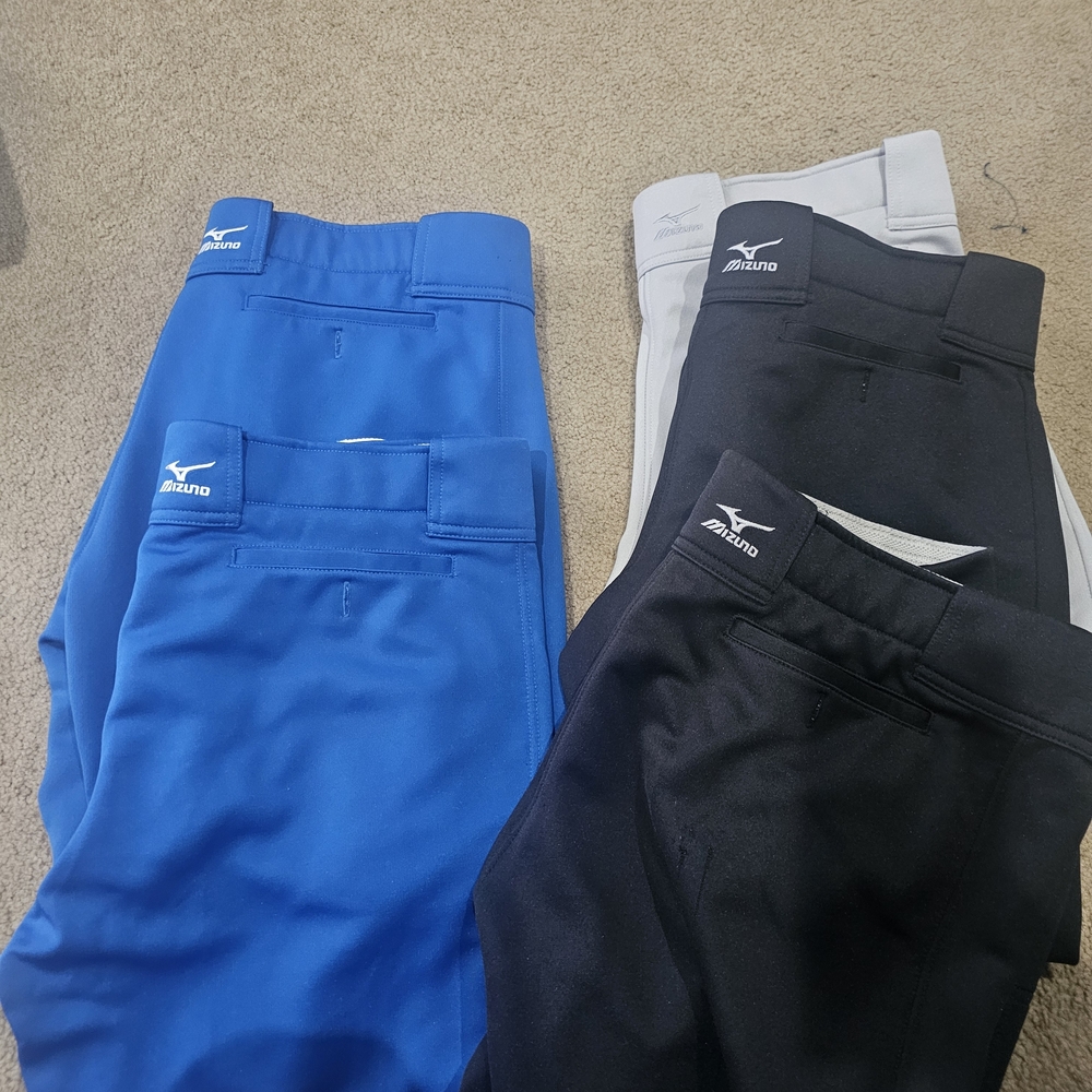 Mizuno Sports Pants in Blue, Gray, and Black